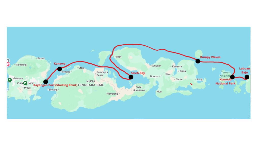 komodo route map